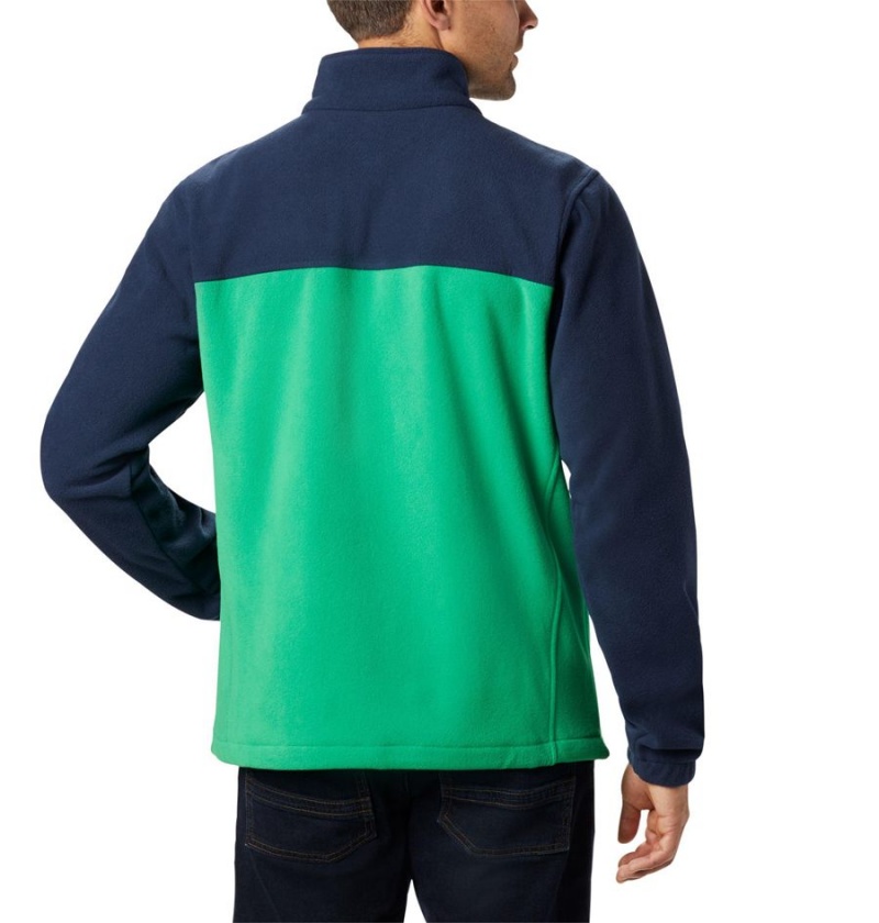 Columbia Collegiate Flanker III - Notre Dame Men's Fleece Jacket Green | JKOMQL-745