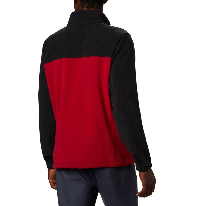 Columbia Collegiate Flanker III - Oklahoma Men's Fleece Jacket Red | QNHXWM-460