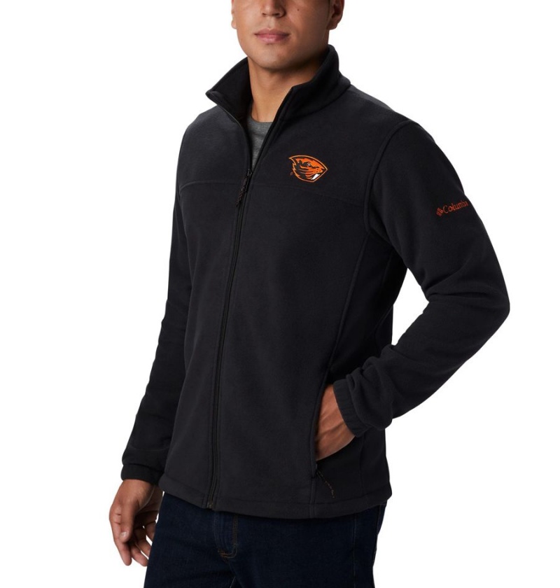 Columbia Collegiate Flanker III - Oregon State Men's Fleece Jacket Black | MJCFBV-740