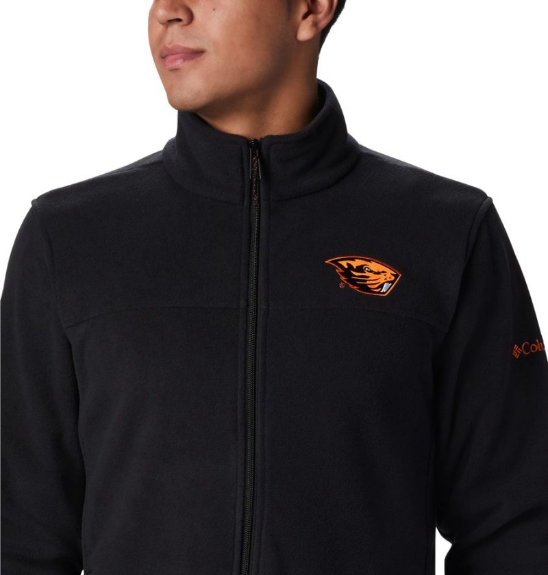 Columbia Collegiate Flanker III - Oregon State Men's Fleece Jacket Black | MJCFBV-740