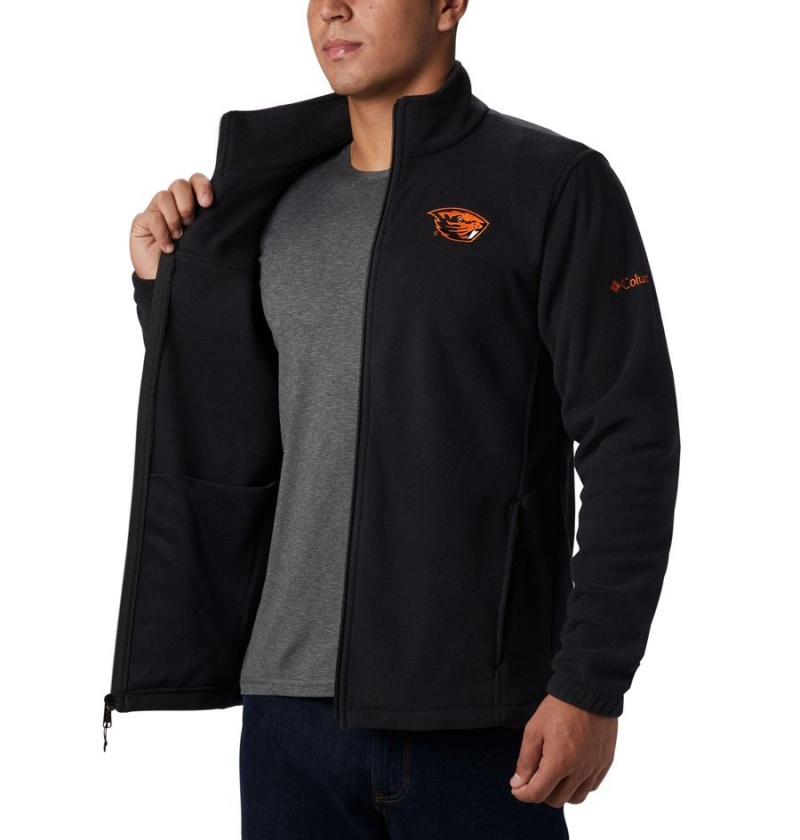 Columbia Collegiate Flanker III - Oregon State Men's Fleece Jacket Black | MJCFBV-740