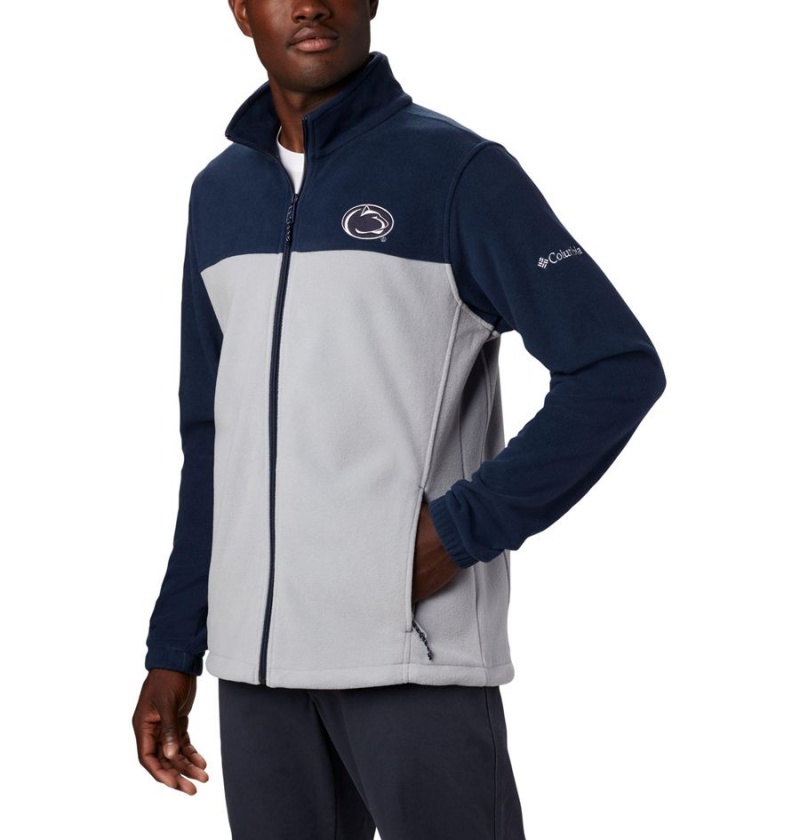 Columbia Collegiate Flanker III - Penn State Men's Fleece Jacket Grey | SXZFCH-895