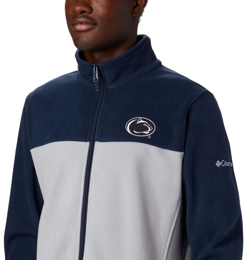 Columbia Collegiate Flanker III - Penn State Men's Fleece Jacket Grey | SXZFCH-895