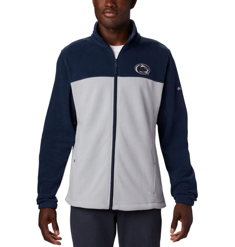 Columbia Collegiate Flanker III - Penn State Men\'s Fleece Jacket Grey | SXZFCH-895