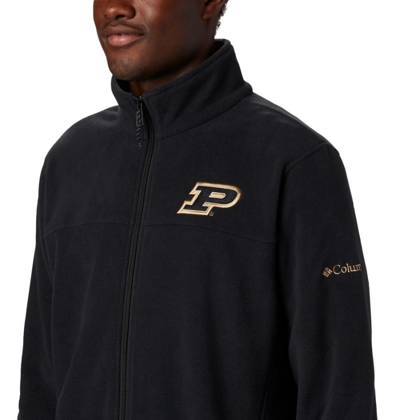 Columbia Collegiate Flanker III - Purdue Men's Fleece Jacket Black | ZUEXCS-816