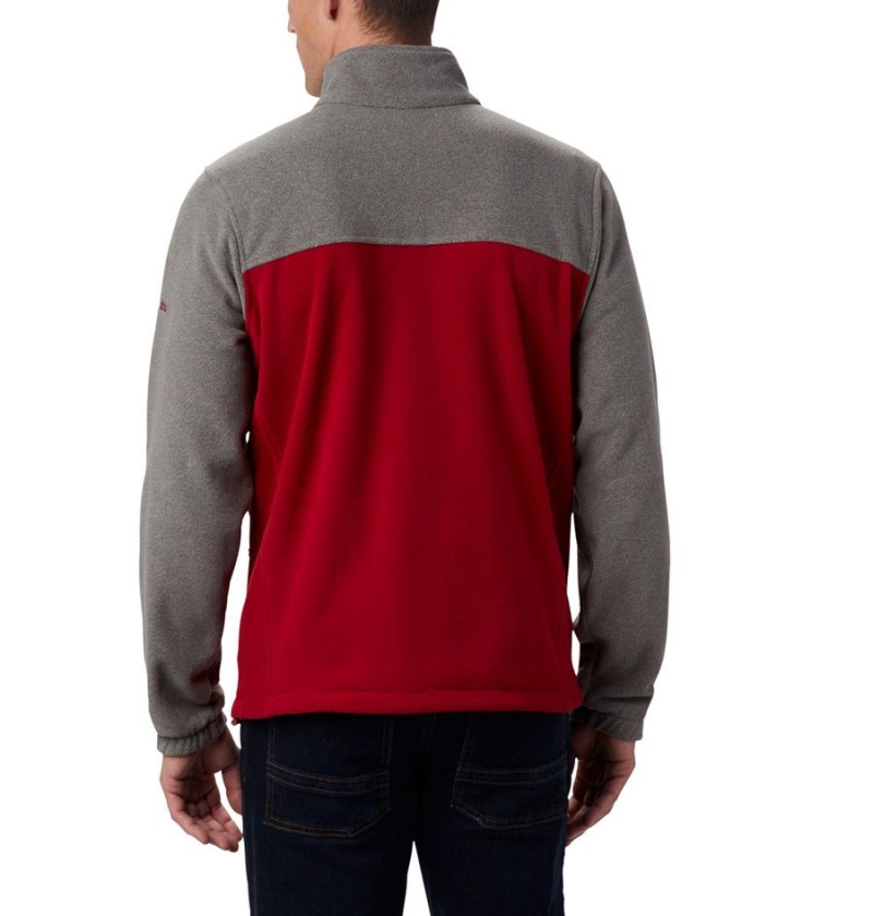 Columbia Collegiate Flanker III - Washington State Men\'s Fleece Jacket Red | DUPNGZ-148