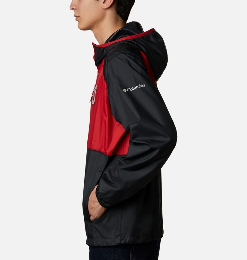 Columbia Collegiate Flash Forward Jacket - Ohio State Men's Windbreaker Red | LSZGTX-264