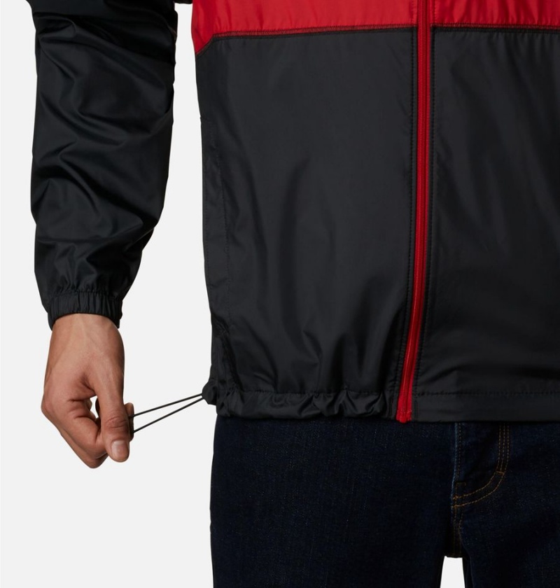 Columbia Collegiate Flash Forward Jacket - Ohio State Men's Windbreaker Red | LSZGTX-264
