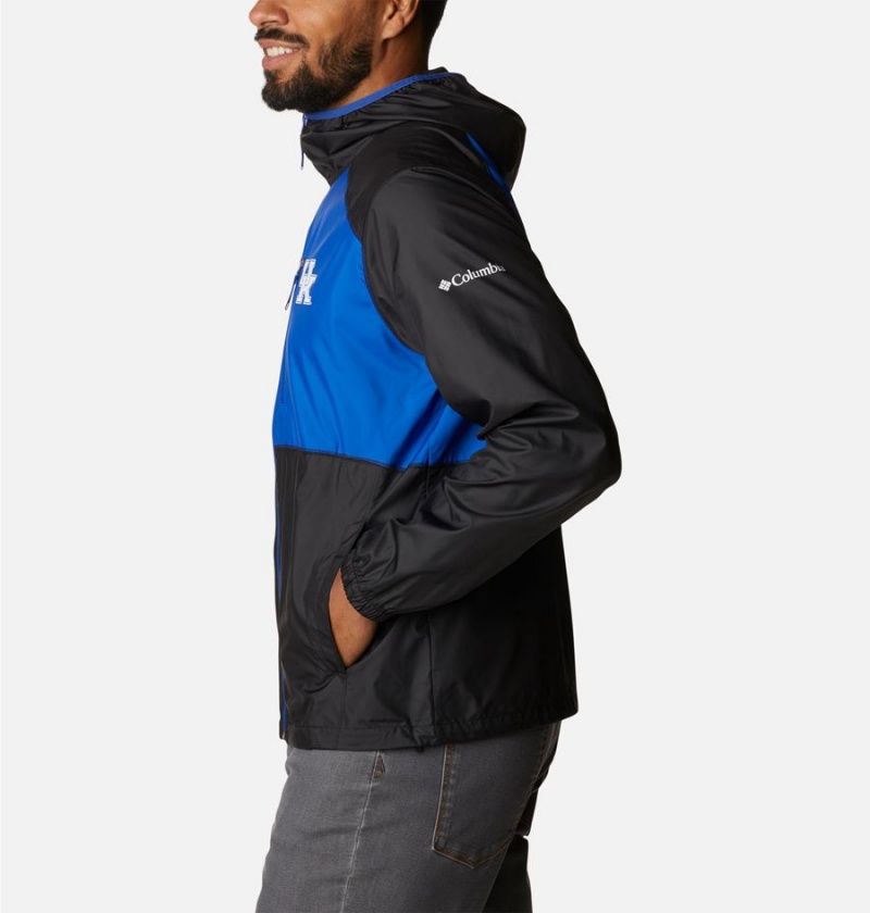 Columbia Collegiate Flash Forward Jacket - Kentucky Men's Windbreaker Black | BKPTFX-936