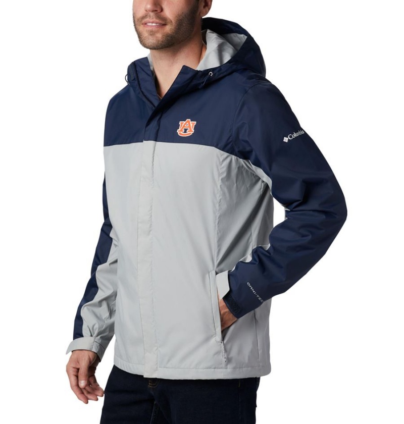 Columbia Collegiate Glennaker Storm - Auburn Men's Rain Jacket Grey | QFSNEK-348
