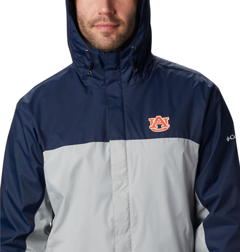 Columbia Collegiate Glennaker Storm - Auburn Men's Rain Jacket Grey | QFSNEK-348