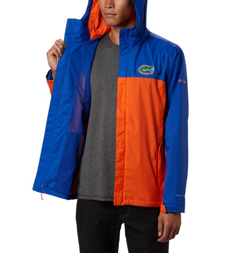 Columbia Collegiate Glennaker Storm - Florida Men's Rain Jacket Orange | JKANYU-612