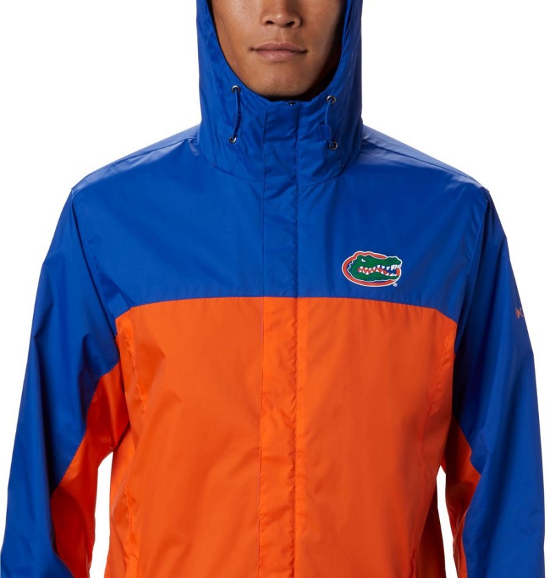 Columbia Collegiate Glennaker Storm - Florida Men's Rain Jacket Orange | JKANYU-612