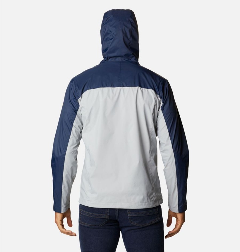 Columbia Collegiate Glennaker Storm - Michigan Men's Rain Jacket Grey | QTMUXJ-748