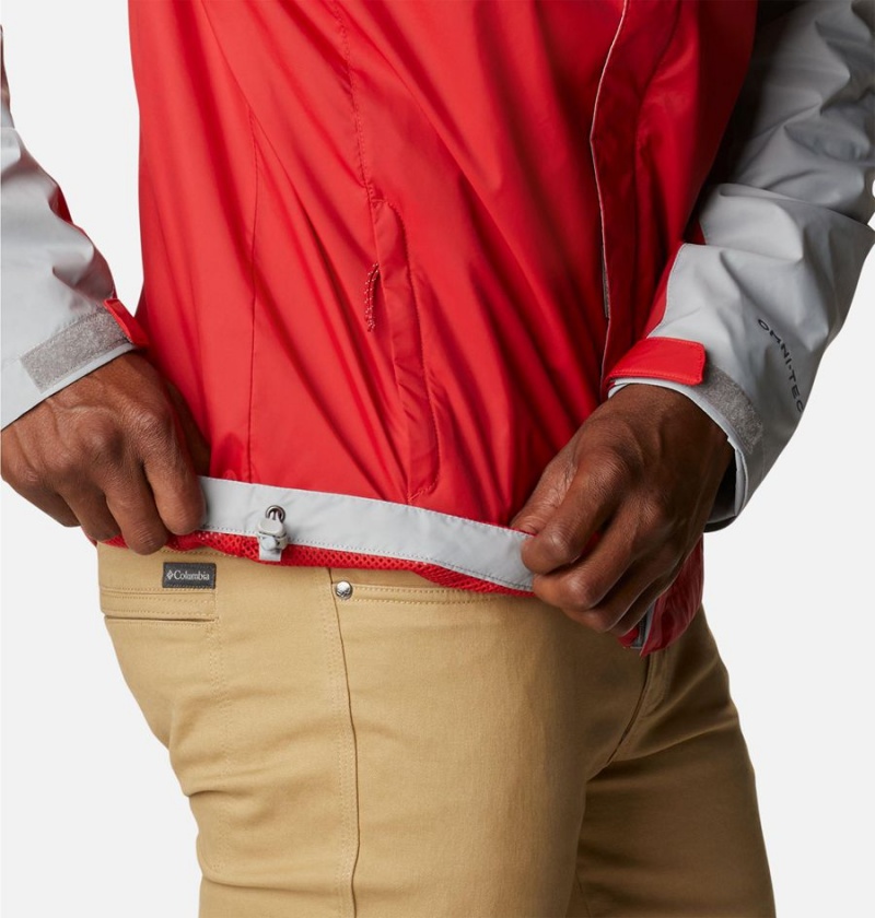 Columbia Collegiate Glennaker Storm - Ohio State Men's Rain Jacket Red | VQXAYD-215
