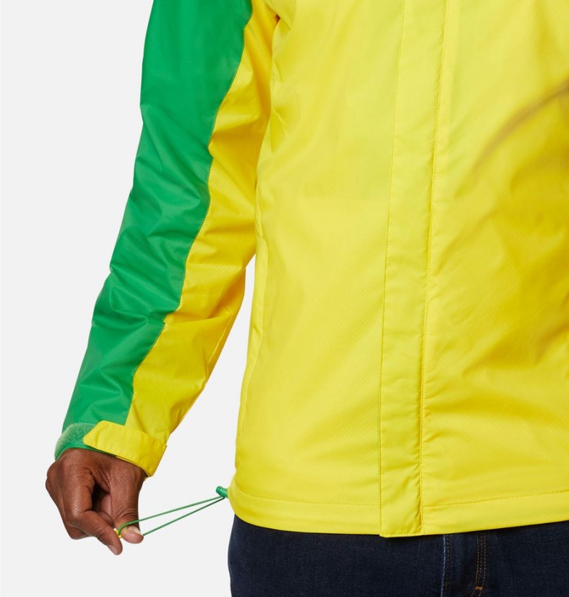 Columbia Collegiate Glennaker Storm - Oregon Men's Rain Jacket Yellow | DKWGQL-381