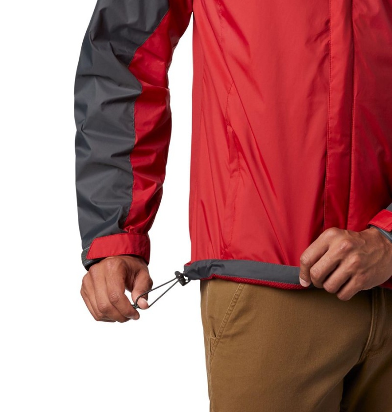 Columbia Collegiate Glennaker Storm - Washington State Men's Rain Jacket Red | EWPOTV-519