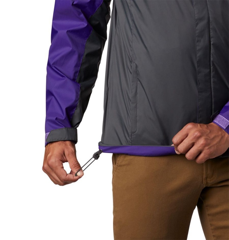 Columbia Collegiate Glennaker Storm - Washington Men's Rain Jacket Black | KUWHRC-657