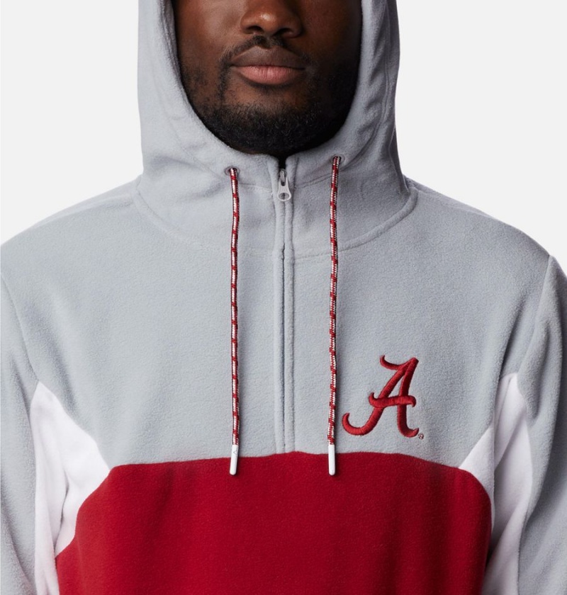 Columbia Collegiate Lodge Fleece - Alabama Men's Hoodie Red | XOZGSW-605