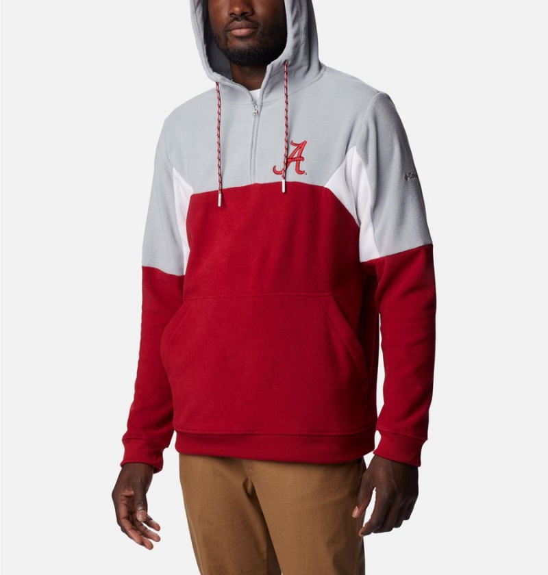 Columbia Collegiate Lodge Fleece - Alabama Men's Hoodie Red | XOZGSW-605
