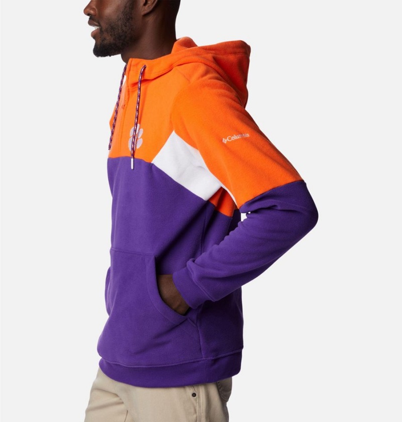 Columbia Collegiate Lodge Fleece - Clemson Men's Hoodie Purple | BWPDMX-137