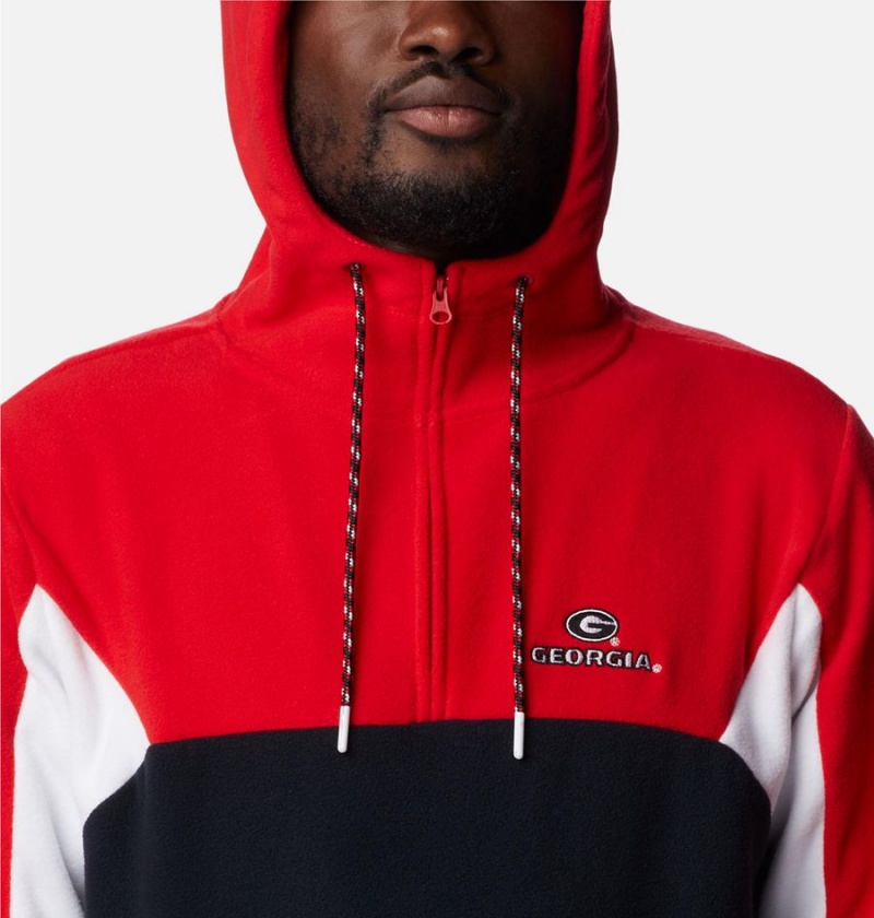 Columbia Collegiate Lodge Fleece - Georgia Men's Hoodie Red | SVDKET-930