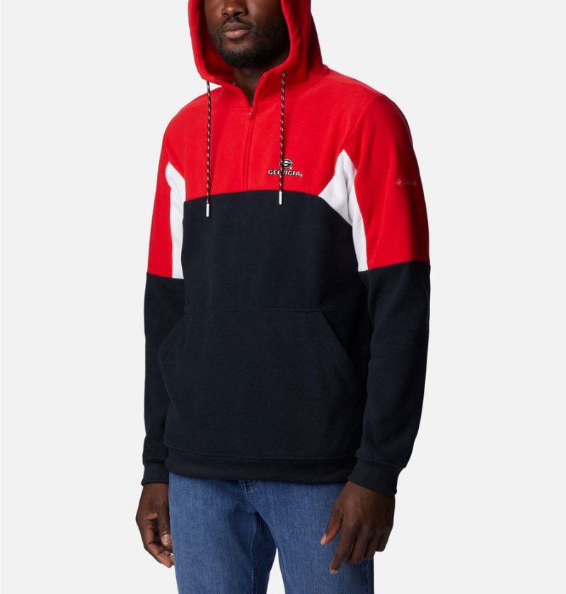 Columbia Collegiate Lodge Fleece - Georgia Men's Hoodie Red | SVDKET-930
