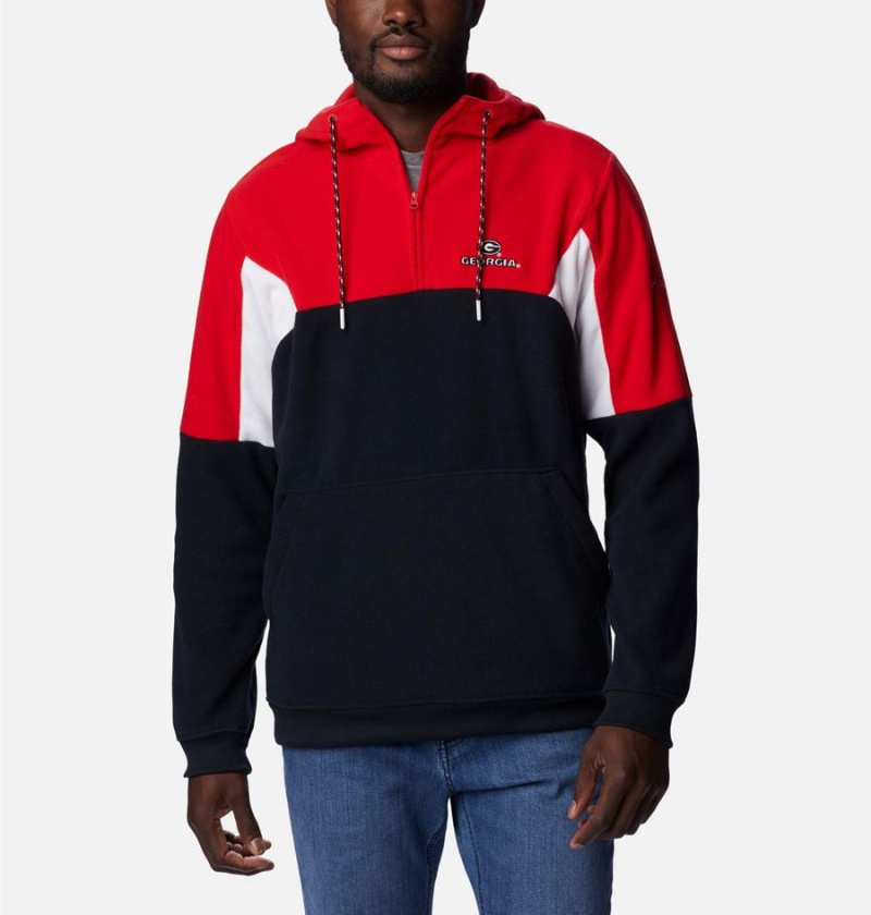 Columbia Collegiate Lodge Fleece - Georgia Men\'s Hoodie Red | SVDKET-930