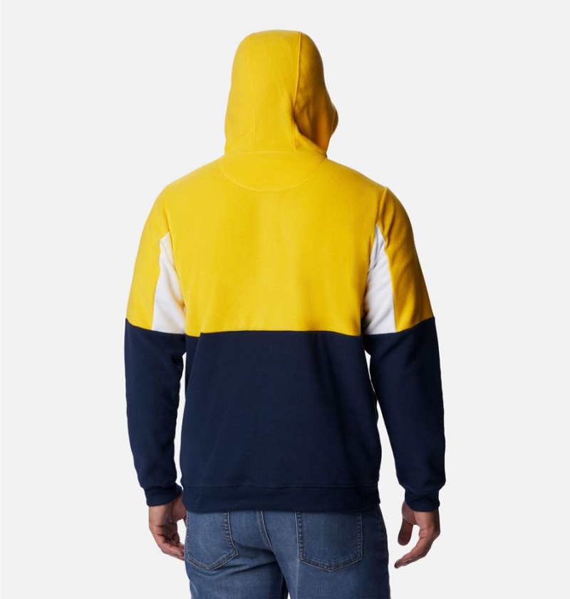 Columbia Collegiate Lodge Fleece - Michigan Men's Hoodie Navy | MPTGKR-034