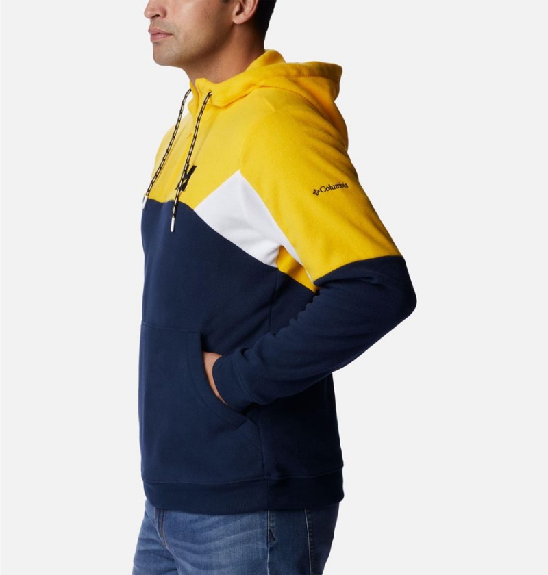 Columbia Collegiate Lodge Fleece - Michigan Men's Hoodie Navy | MPTGKR-034