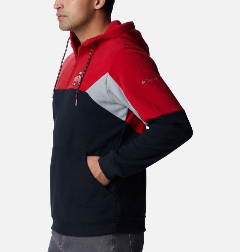 Columbia Collegiate Lodge Fleece - Ohio State Men's Hoodie Black | CFYXHK-274