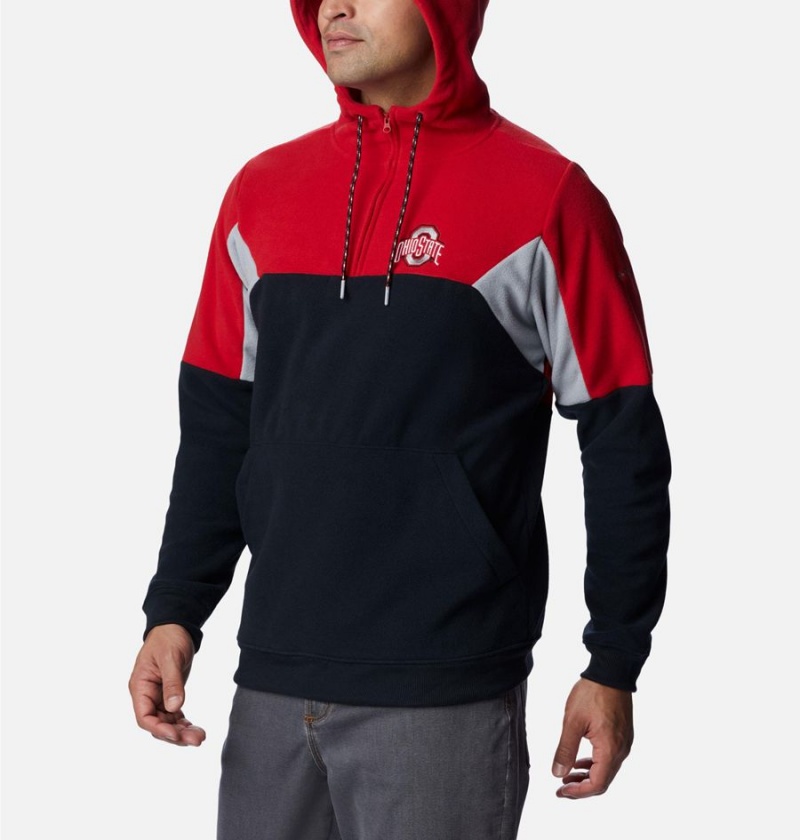 Columbia Collegiate Lodge Fleece - Ohio State Men's Hoodie Black | CFYXHK-274