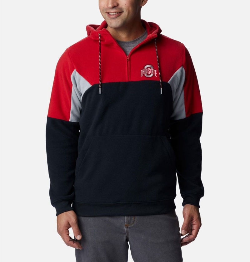 Columbia Collegiate Lodge Fleece - Ohio State Men\'s Hoodie Black | CFYXHK-274