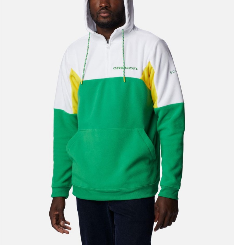 Columbia Collegiate Lodge Fleece - Oregon Men's Hoodie Green | IPHLBY-683