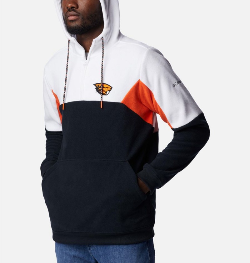 Columbia Collegiate Lodge Fleece - Oregon State Men's Hoodie Black | XAUQBR-793