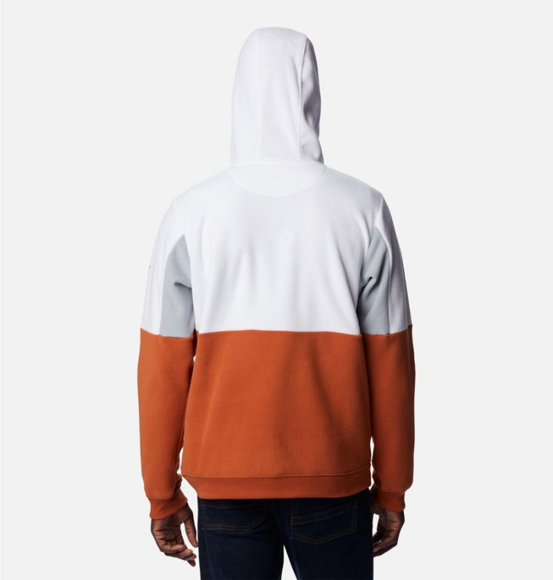 Columbia Collegiate Lodge Fleece - Texas Men's Hoodie Brown | COWKHJ-140