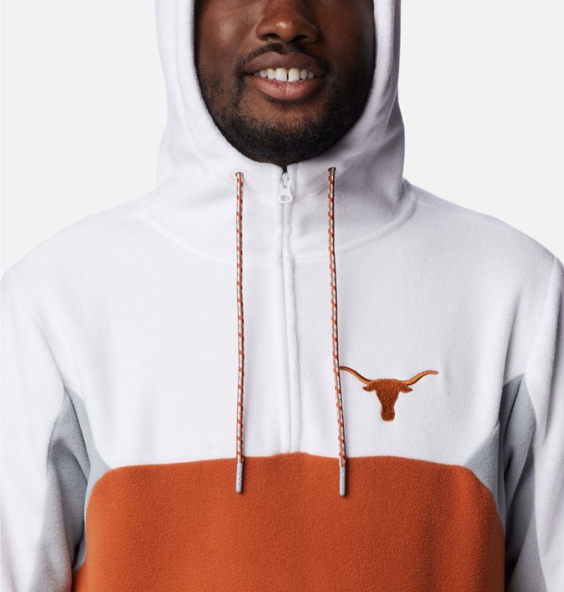 Columbia Collegiate Lodge Fleece - Texas Men's Hoodie Brown | COWKHJ-140