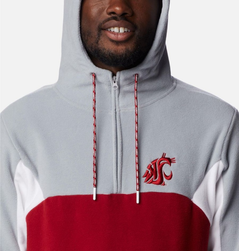 Columbia Collegiate Lodge Fleece - Washington State Men's Hoodie Red | LDOYMT-192