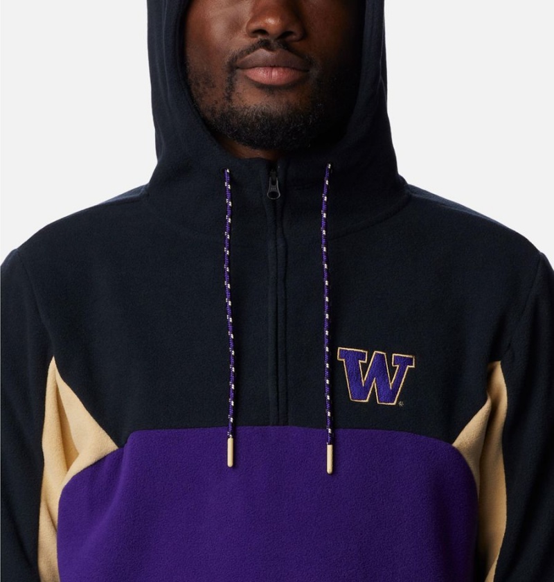Columbia Collegiate Lodge Fleece - Washington Men's Hoodie Purple | UNDHCG-791
