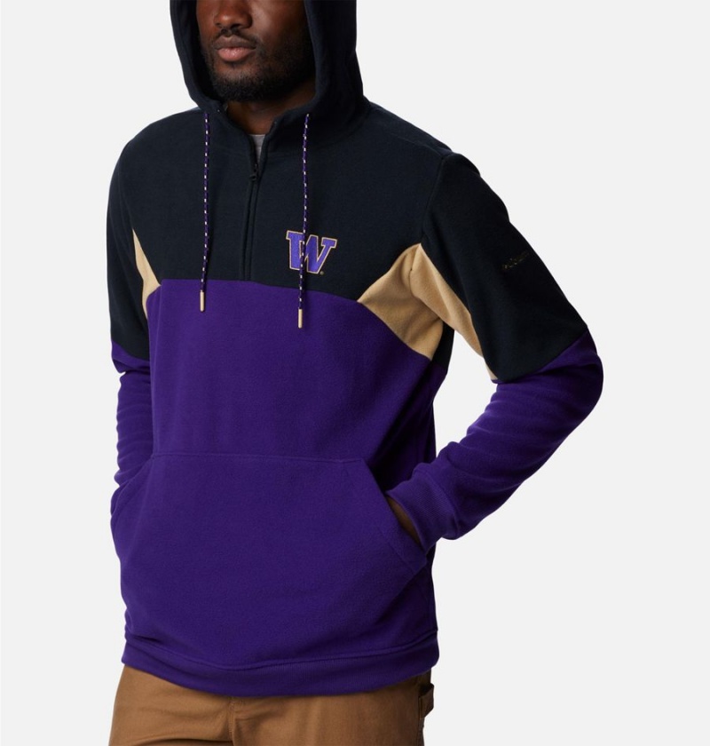 Columbia Collegiate Lodge Fleece - Washington Men's Hoodie Purple | UNDHCG-791