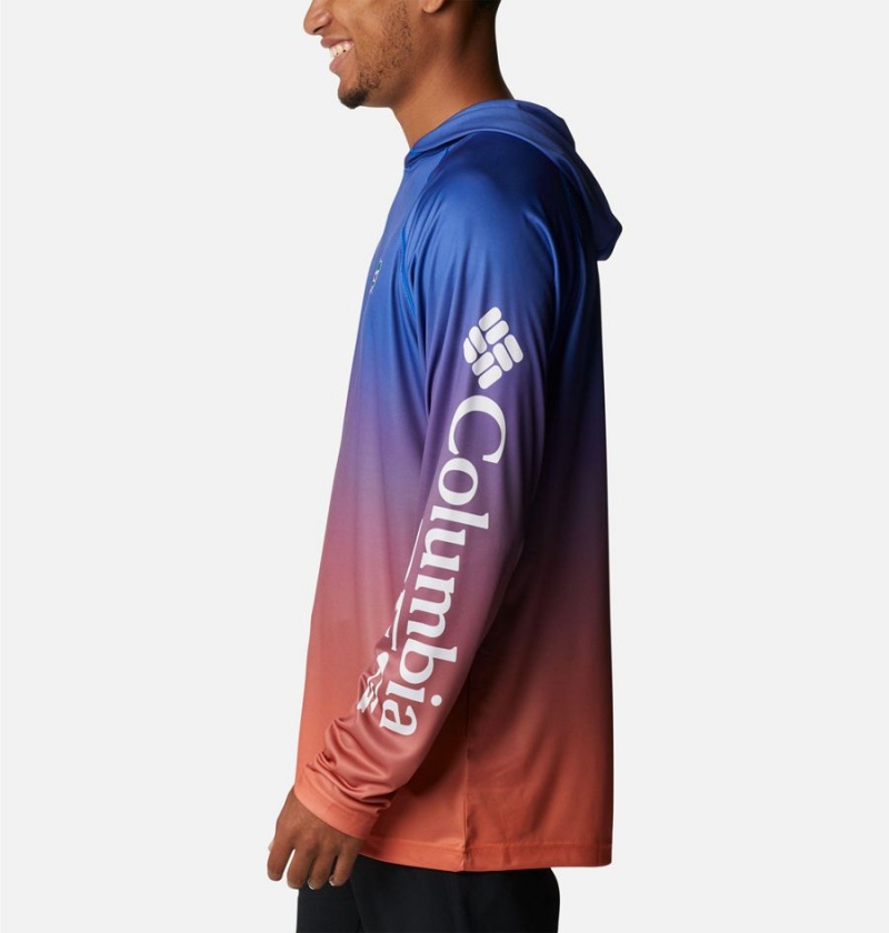Columbia Collegiate PFG Super Terminal Tackle - Florida Men's Hoodie Blue | RCQBIV-542