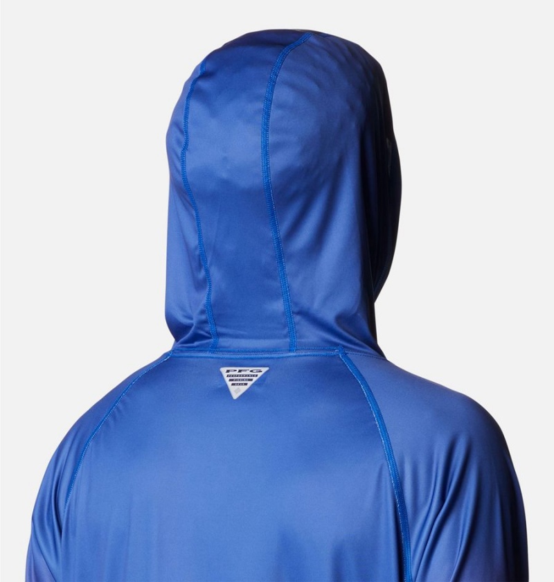 Columbia Collegiate PFG Super Terminal Tackle - Florida Men's Hoodie Blue | RCQBIV-542