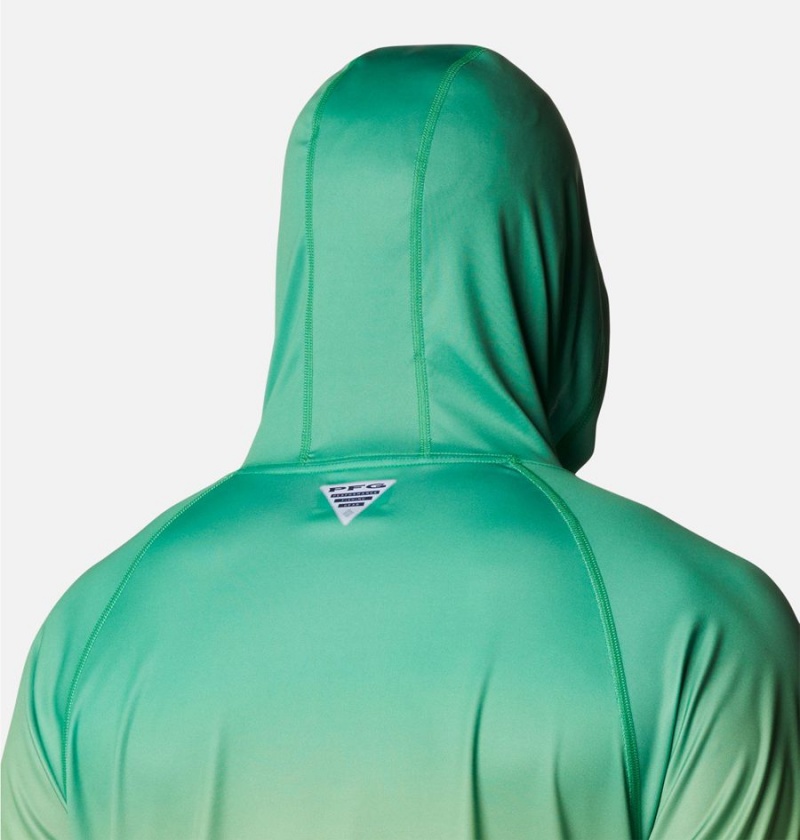 Columbia Collegiate PFG Super Terminal Tackle - Oregon Men's Hoodie Green | EHXILG-328