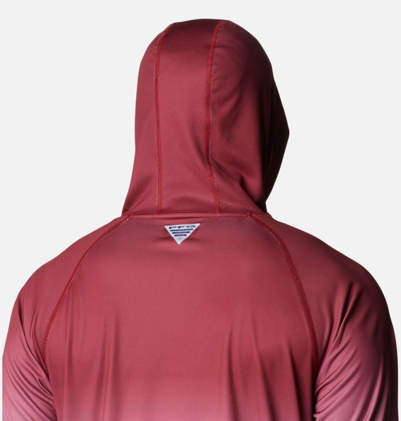 Columbia Collegiate PFG Super Terminal Tackle - Alabama Men's Hoodie Red | FGCMNJ-901