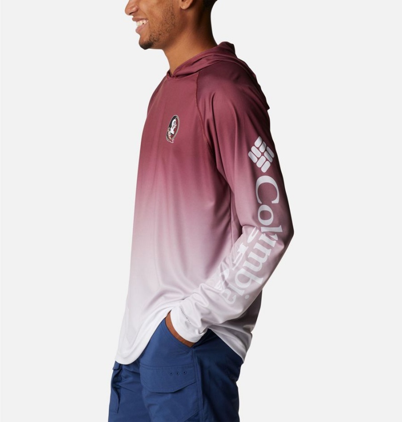Columbia Collegiate PFG Super Terminal Tackle - Florida State Men's Hoodie Red | XZFTYK-128