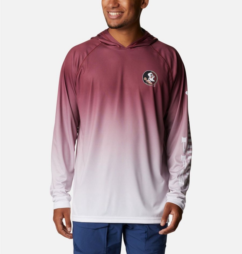 Columbia Collegiate PFG Super Terminal Tackle - Florida State Men\'s Hoodie Red | XZFTYK-128