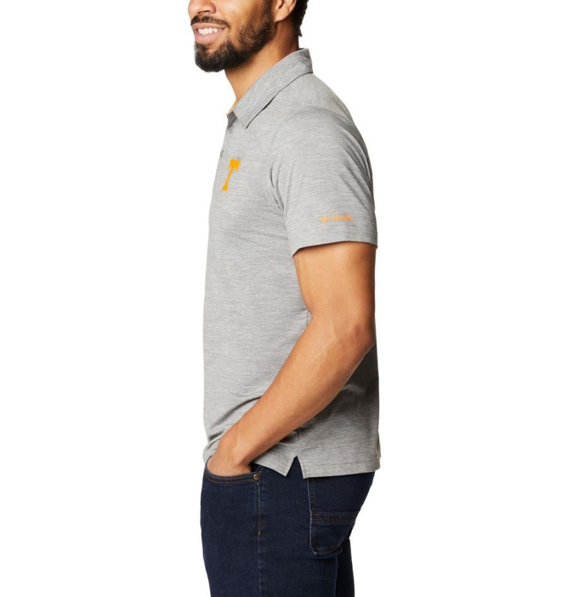 Columbia Collegiate Tech Trail - Tennessee Men's Polo Shirt Grey | XPIVED-061