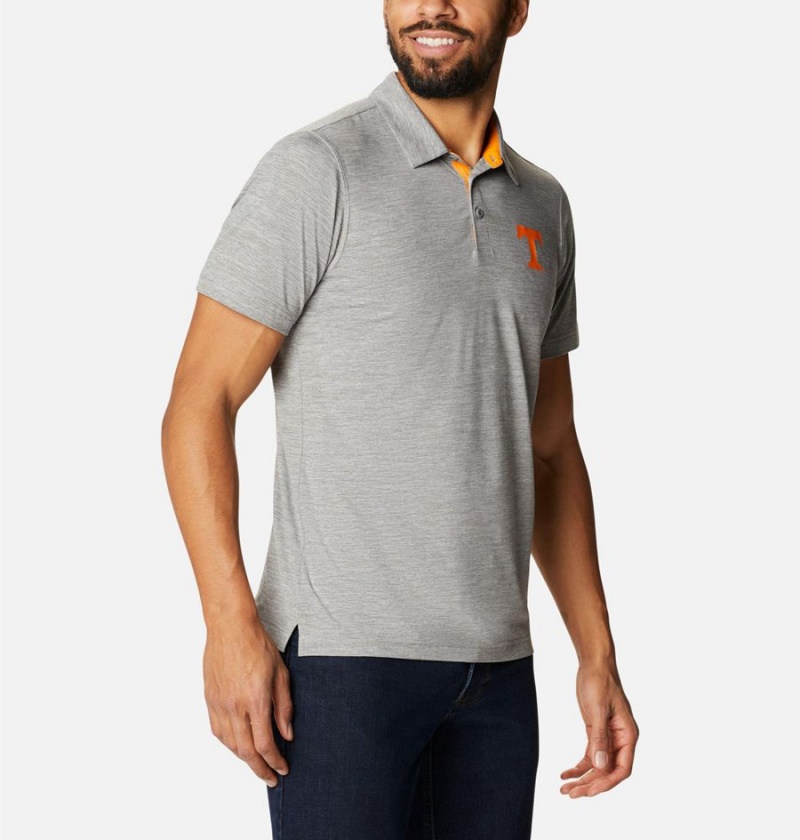 Columbia Collegiate Tech Trail - Tennessee Men's Polo Shirt Grey | XPIVED-061