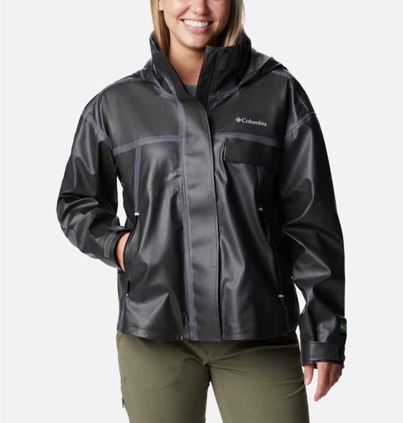Columbia Coral Ridge OutDry Extreme Women\'s Rain Jacket Black | EBNASO-640
