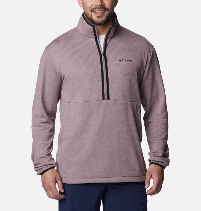 Columbia Coral Ridge Performance Midlayer Half Zip Fleece Men\'s Pullover Grey | NGYTPO-370